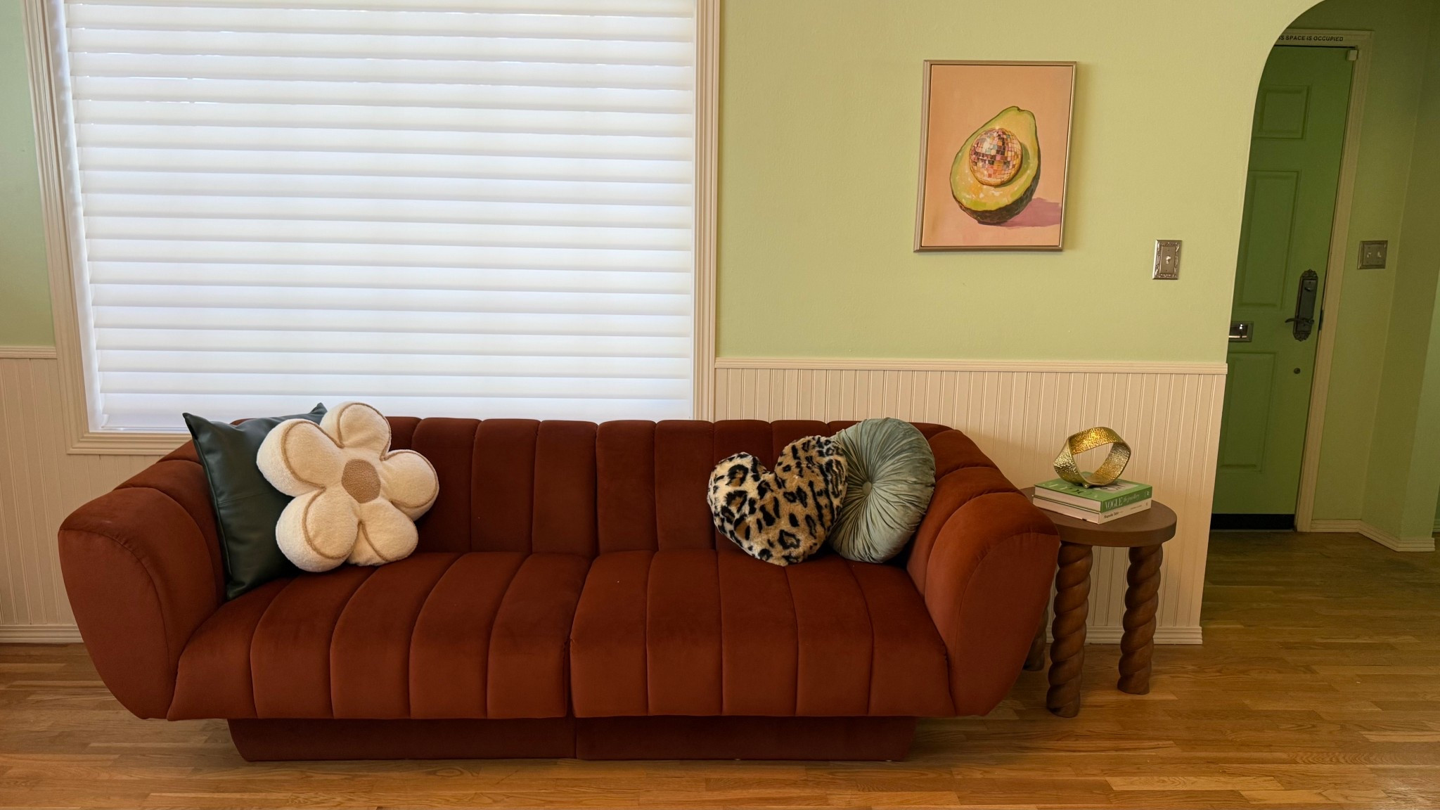 Large burnt orange velvet sofa from Wayfair 

#LTKHoliday #LTKGiftGuide #LTKHome