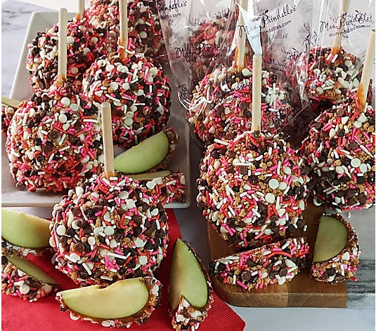 Mrs. Prindables 12 Piece Individual Valentine's Crunch Apples - QVC.com | QVC