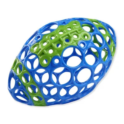 Bright Starts™ Grasp & Play Football™ Easy-Grasp Toy in Blue/Green | Bed Bath & Beyond