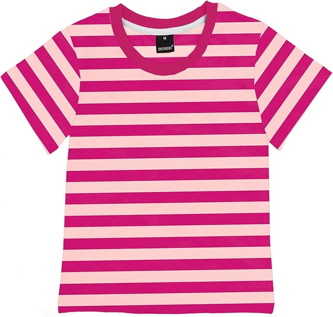 Deerose Kids Striped Shirts Short Sleeve Boy Girls July 4th Patriotic Tee Top 3-14 Years | Amazon (US)