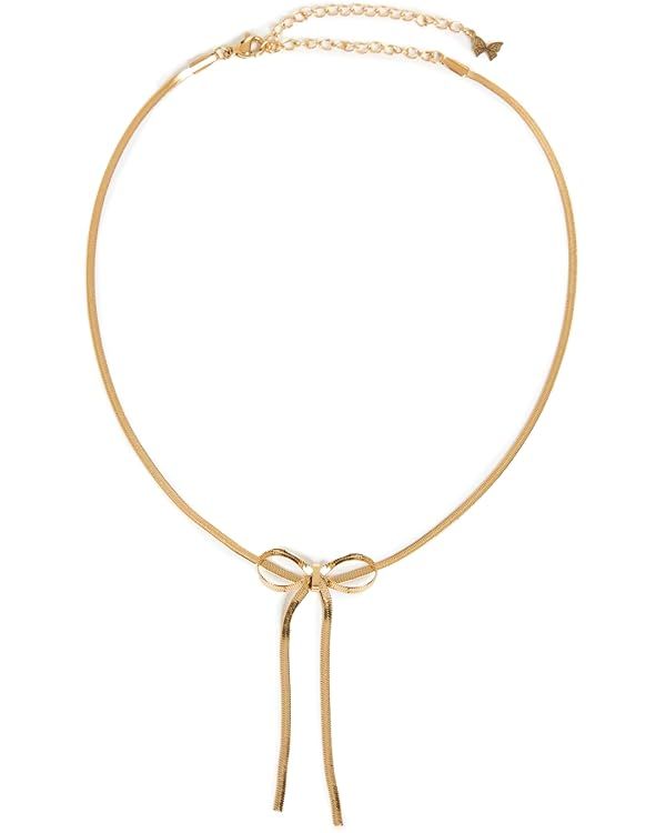 ADINA EDEN Women's Herringbone Bow Tie Choker Necklace | Amazon (US)