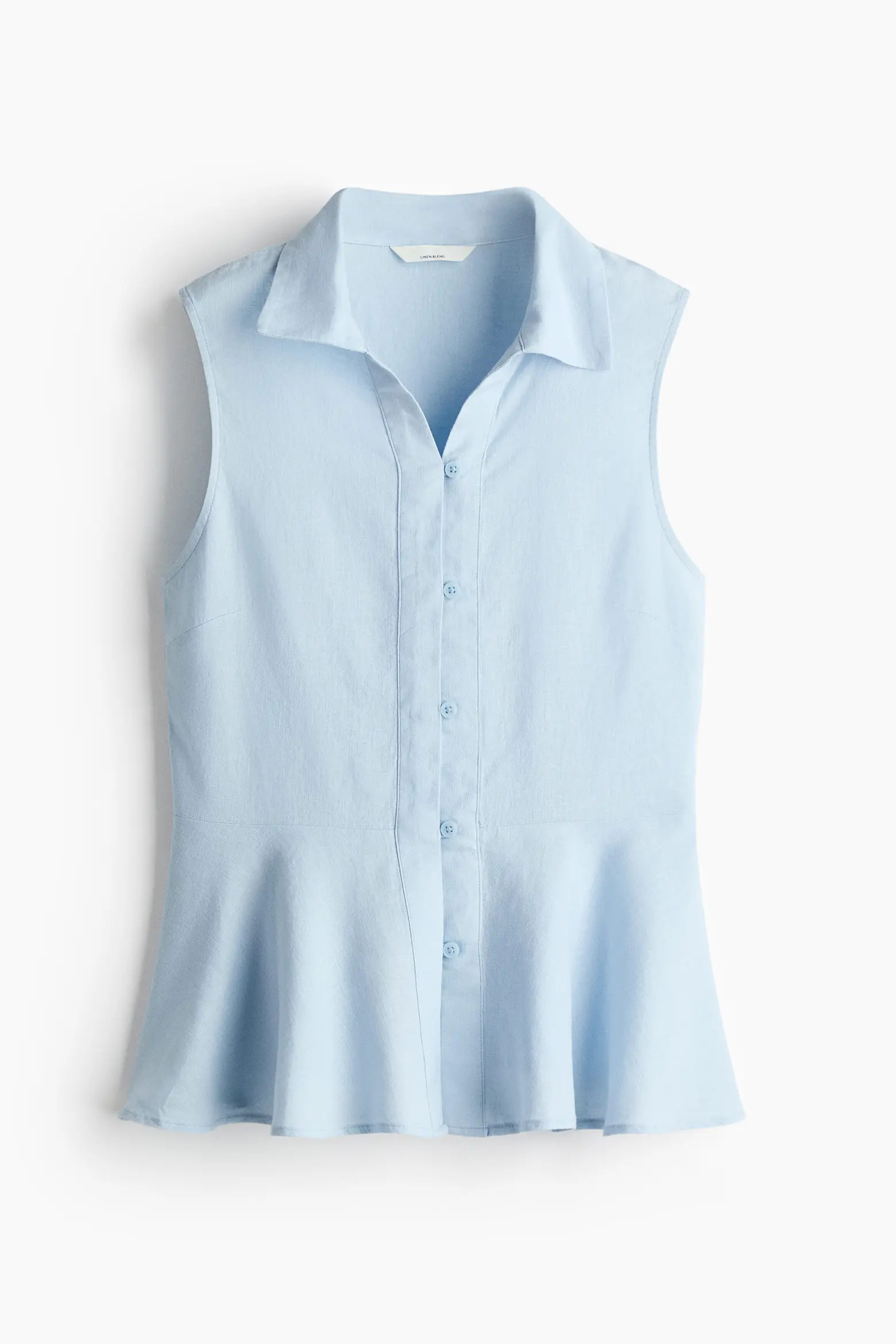 Sleeveless Linen-blend Shirt (Women) | Nordstrom | Nordstrom
