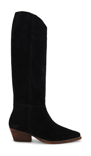 Sway Low Slouch Boot in Black | Revolve Clothing (Global)
