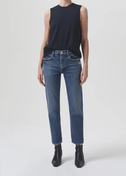 Kye Mid Rise Straight Crop (STRETCH) in Notion | AGOLDE