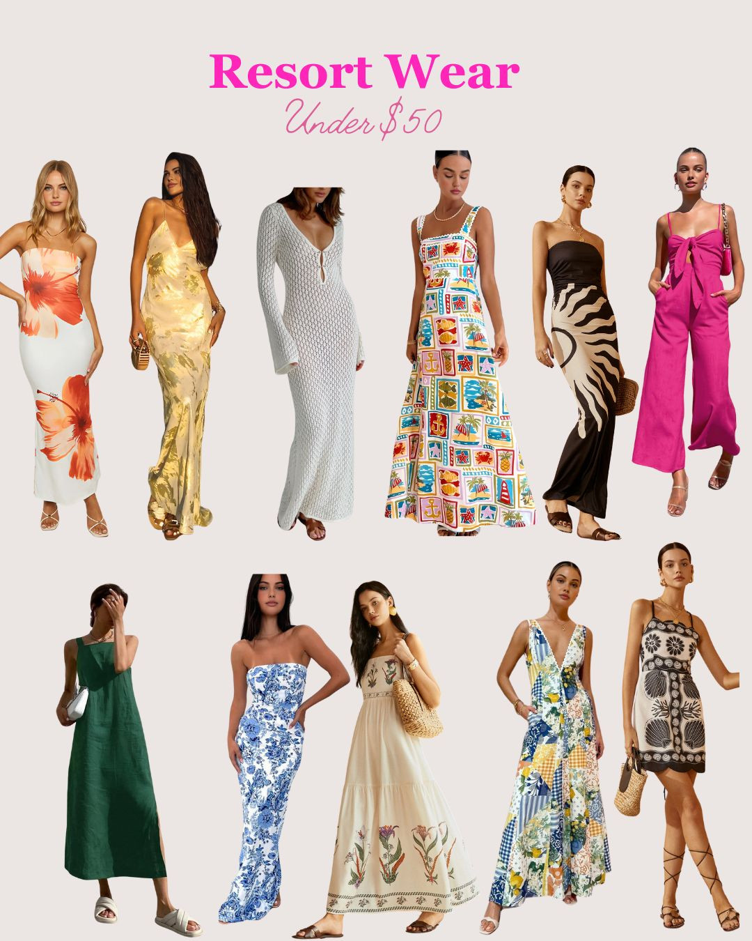 Escape in style without breaking the bank! These resort wear steals under $50 bring luxury looks to your vacation wardrobe, proving that chic can be affordable. Pack light, look luxe, and save big! ☀️💖 

#BudgetChic #VacationStyle #LTKResort  

 #LTKFashionMonth #LTKcanada #LTKtravel