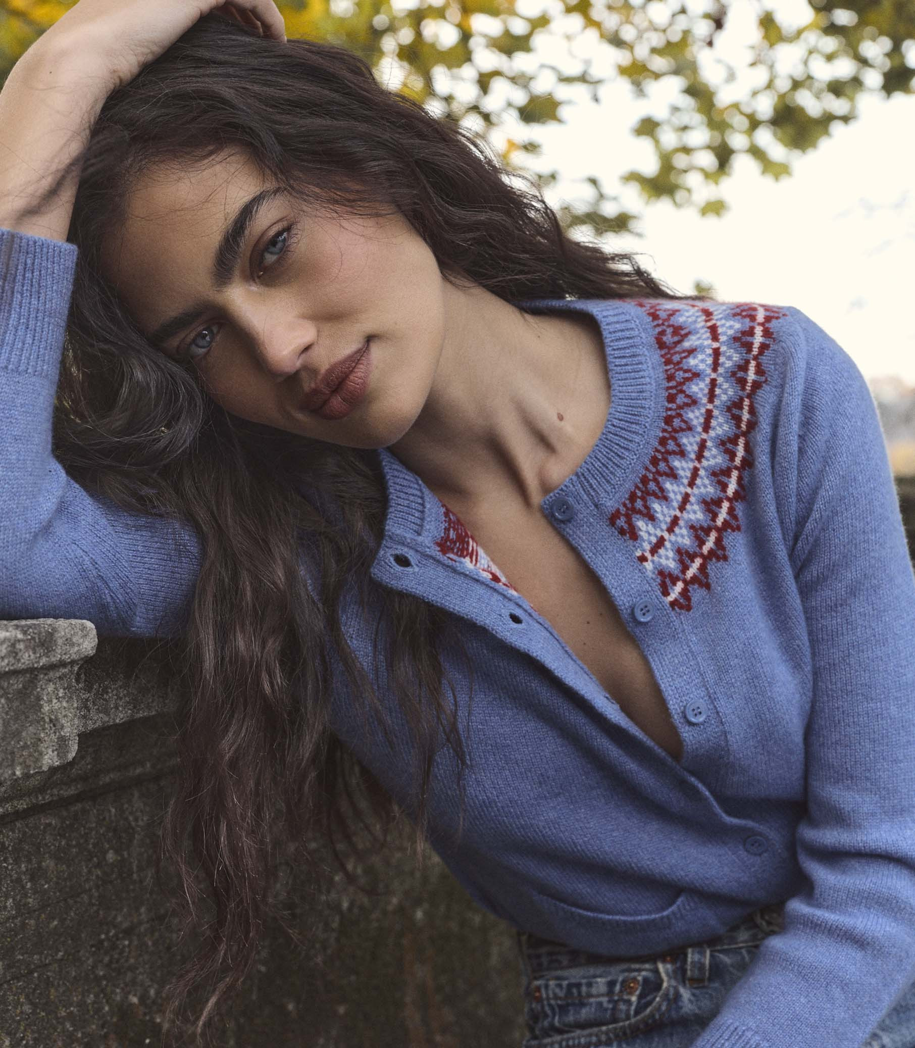 Elliot Cashmere Cardigan - Vashon Jacquard | D\u00d4EN | DOEN