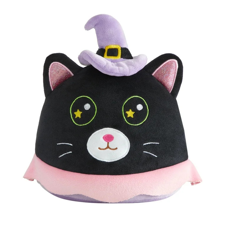 Halloween Witch Cat Plush, 8 in, by Way To Celebrate - Walmart.com | Walmart (US)