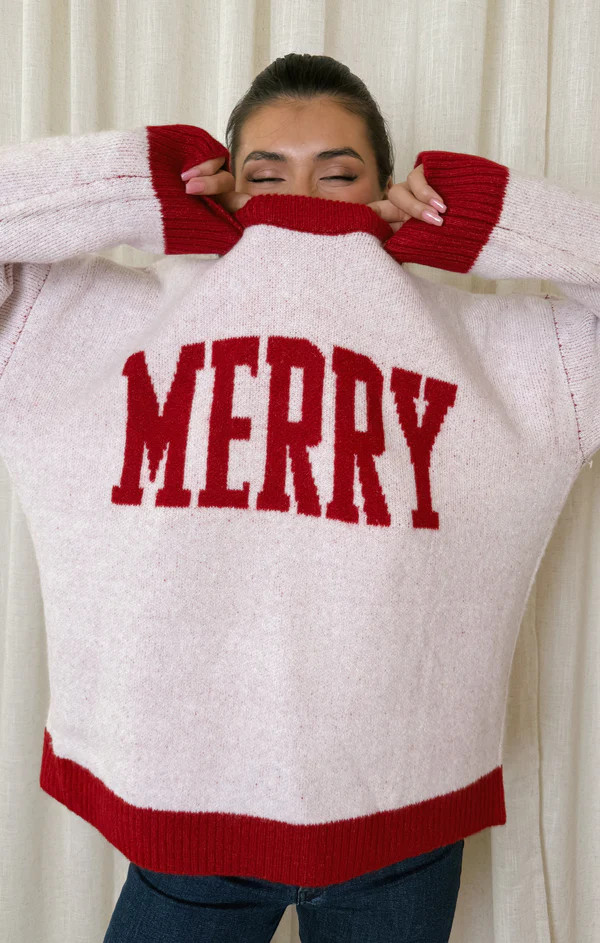 Classic Crewneck Sweater ~ Merry Graphic Knit | Show Me Your Mumu