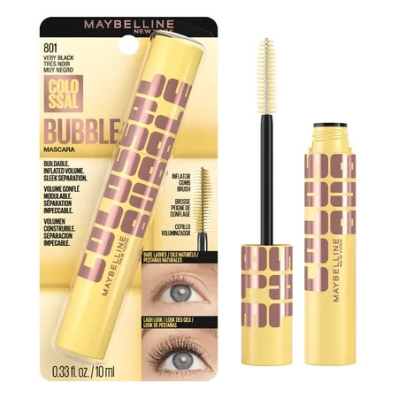 Maybelline Colossal Bubble Washable Mascara, High Intensity, Very Black | Walmart (US)