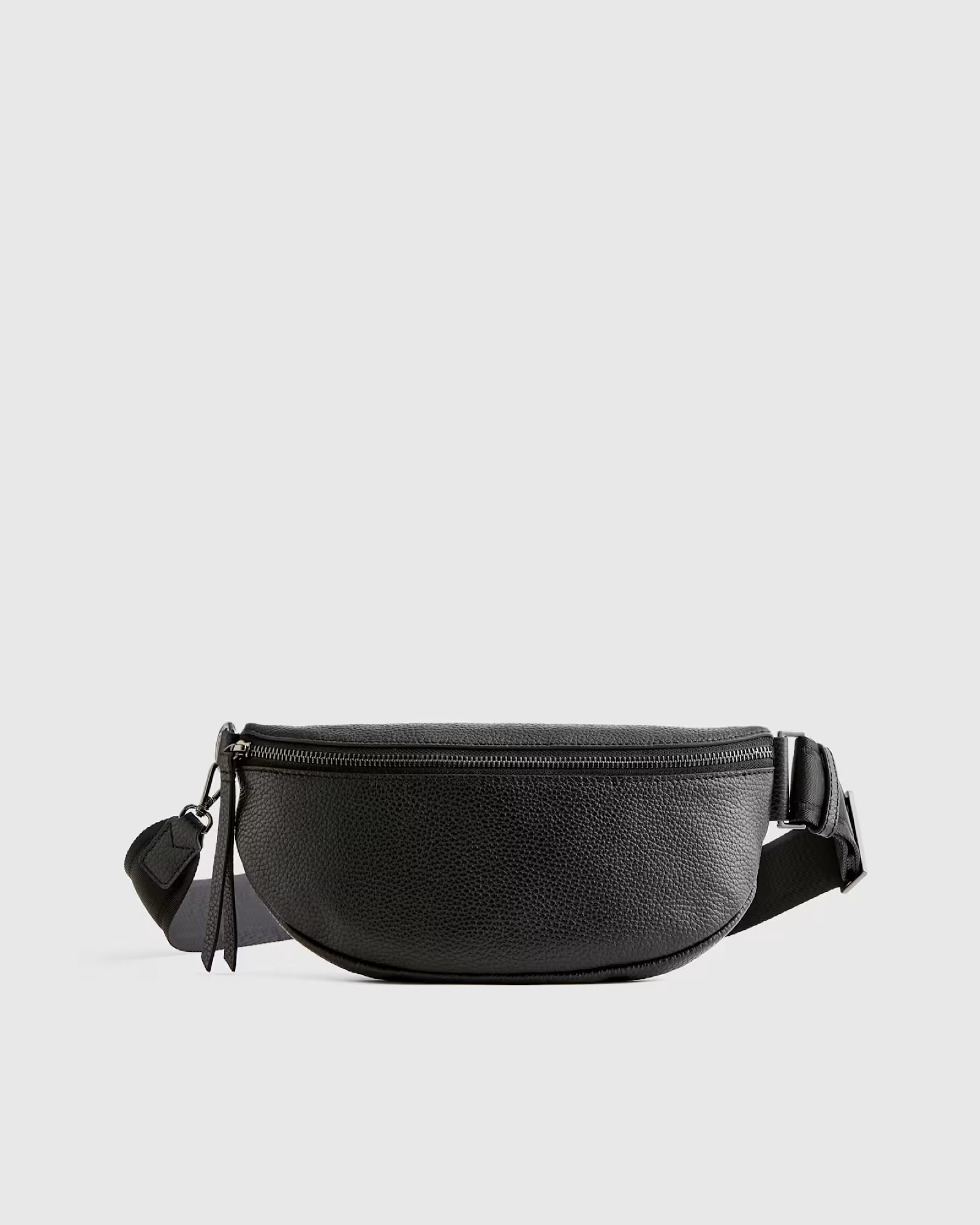 Italian Pebbled Leather Sling Bag in Black | Quince