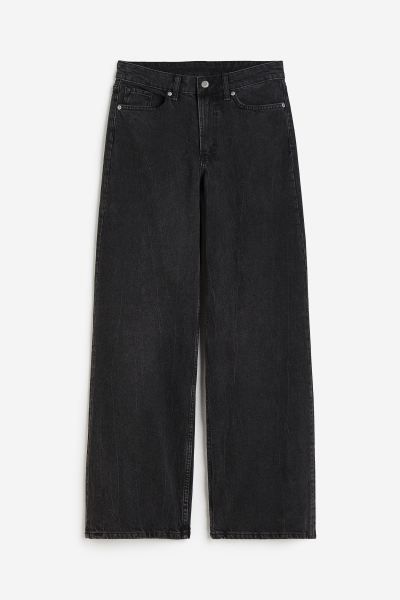 90s Baggy Regular Jeans - Black - Ladies | H&M GB | H&M (UK, MY, IN, SG, PH, TW, HK)