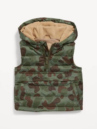 Unisex Quilted Water-Resistant 1/4-Zip Puffer Vest for Baby | Old Navy (US)