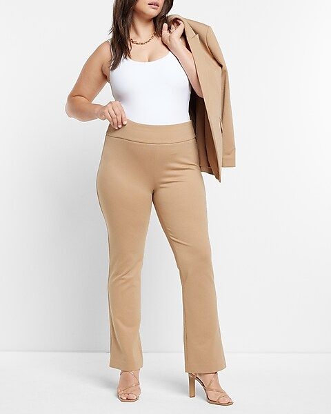 Columnist High Waisted Knit Bootcut Pant | Express