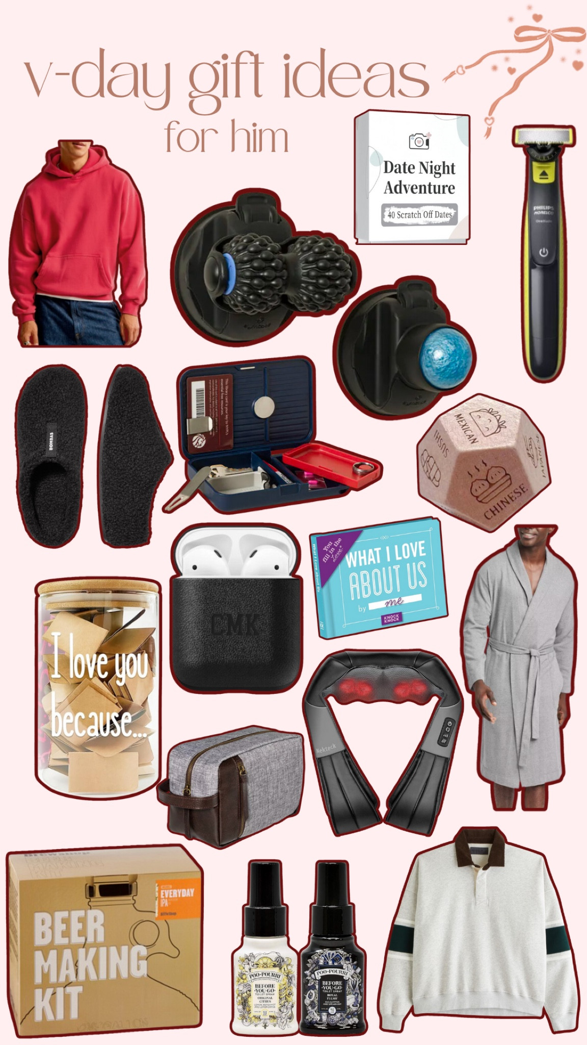 Gift-giving is one of my love languages, so putting these lists together is always so fun and helps me organize my ideas! I’ve linked some gift ideas for the men in our lives this Valentine’s Day, and some are on sale today—like the Abercrombie picks!

#LTKSaleAlert #LTKMens #LTKGiftGuide