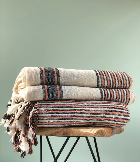 Turkish Peshtemal Bath Towel Oversized Linen Cotton Bath Towel | Etsy | Etsy (US)