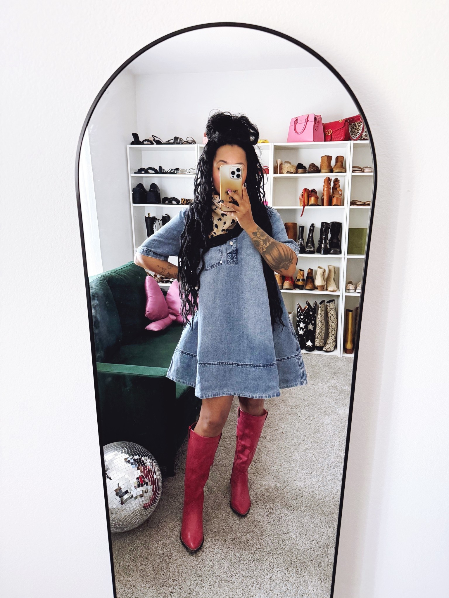 apologies in advance for planning on wearing this denim dress 5.3 billion times this spring and summer 🌾☀️ she is currently sold out BUT I’m linking her anyway because if you’re like me you stalk sold out things you love until they come back in stock 😜 code: JULESNICHOLSSS to save 🫶🏾 

#LTKSeasonal #LTKgrwm #LTKootd