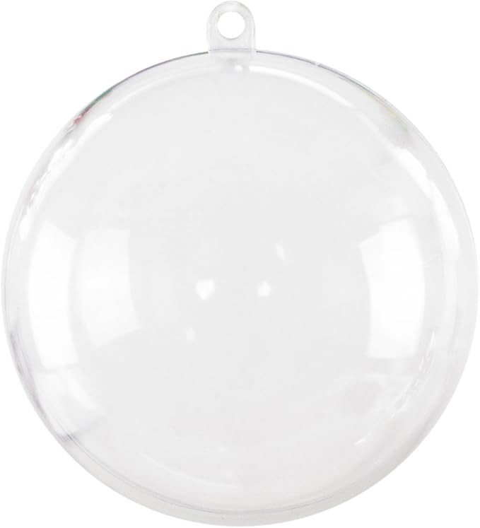 Super Z Outlet Clear Plastic Acrylic Bath Bomb Mold Shells Molding Balls Kit (80mm, 12 Pack) | Amazon (US)