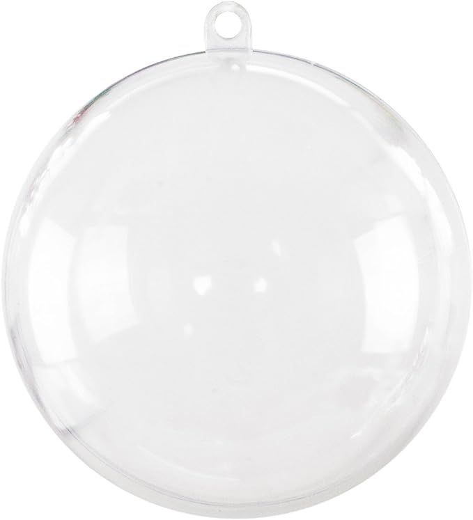 Super Z Outlet Clear Plastic Acrylic Bath Bomb Mold Shells Molding Balls Kit (80mm, 12 Pack) | Amazon (US)