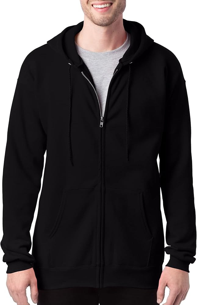 Hanes Men's Sweatshirts, Hanes Ultimate Men's Full-Zip Hoodie, Men's Zip-Up Jackets, Men's Hooded... | Amazon (US)