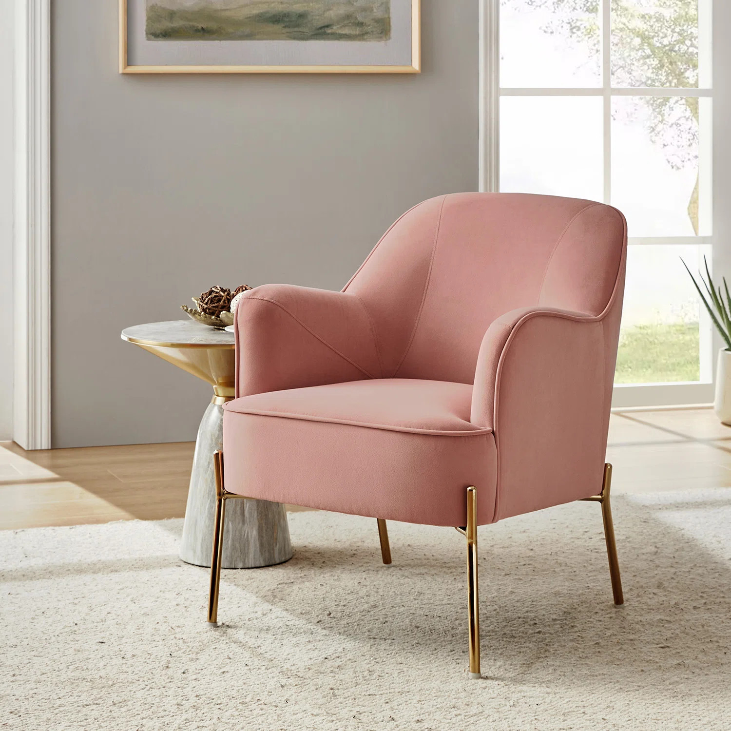 Etta Avenue™ Cleo 26" Wide Contemporary Chair with Recessed Arms & Reviews - Wayfair Canada | Wayfair North America