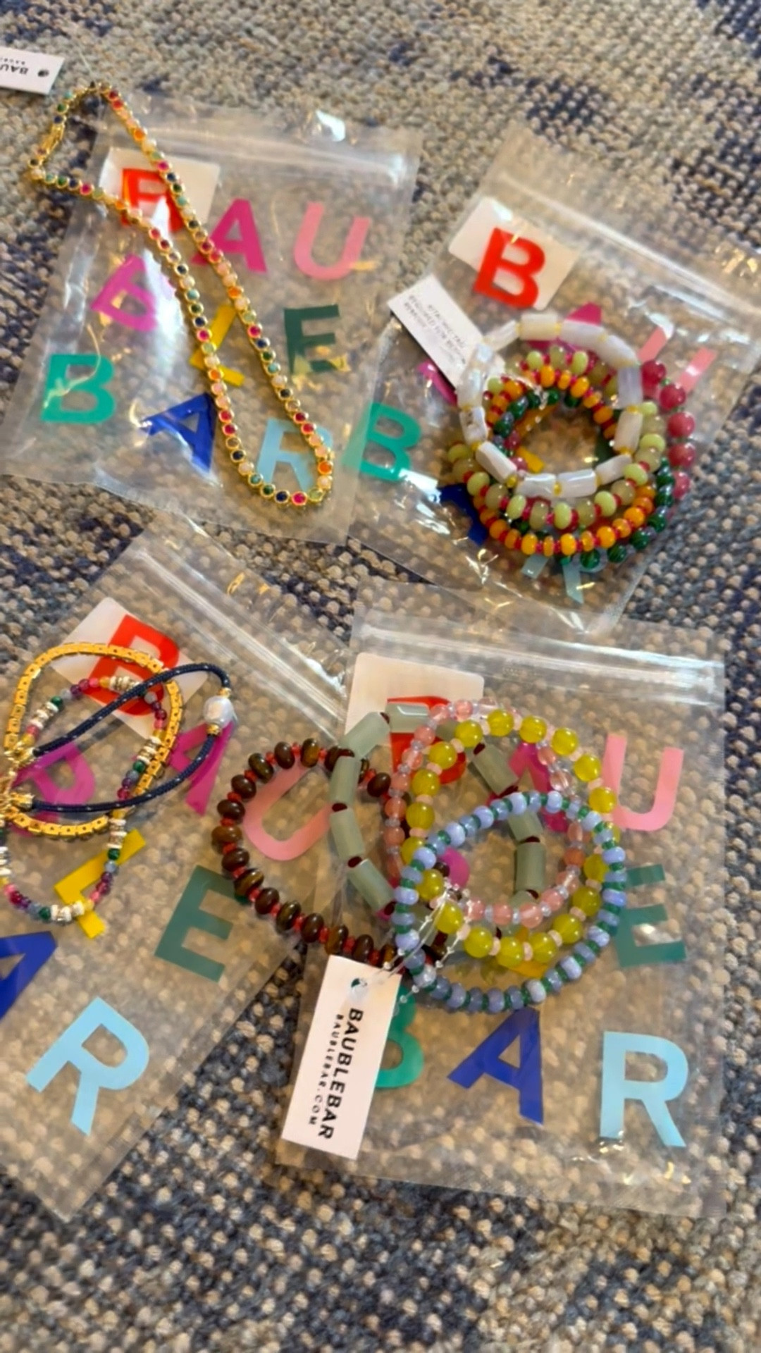 BaubleBar is on fire lately! These new bracelet stacks are such a great addition. Mixing and matching our jewels is what we do….totally gives you a unique look of your own! I have the large tote in the sand color & medium in the mushroom color. 

#LTKBeauty #LTKmomlife #LTKdayinmylife