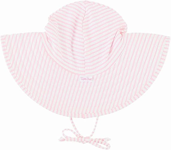 RuffleButts\u00ae Baby/Toddler Girls UPF 50+ Sun Protective Wide Brim Swimwear Sun Hat | Amazon (US)