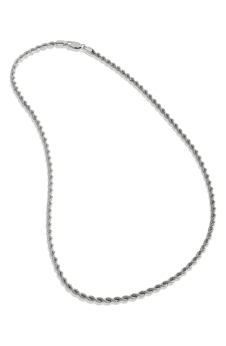 Sterling Silver Rope Chain Necklace | Nordstrom