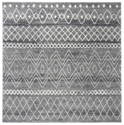 Safavieh Madison 6'-7 x 6'-7 Square Area Rug, Charcoal/Ivory | Ashley Homestore