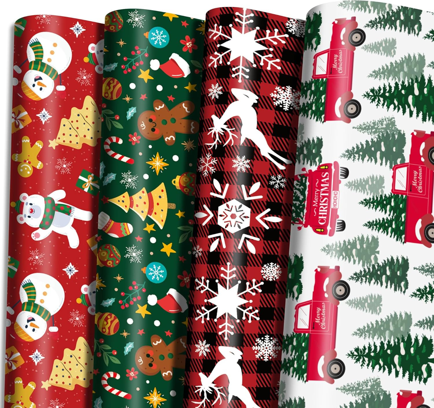 OHOME Christmas Wrapping Paper - Christmas Decorations | Christmas Gift Bags | Red, Green and White Christmas Tissue Paper -Christmas Gifts for Kids Men Women | Christmas Party Favors,29" x 42" | Amazon (US)