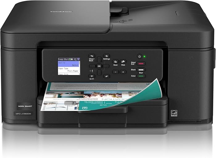 Brother Work Smart 1360 Wireless Color Inkjet All-in-One Printer with Automatic Duplex Printing a... | Amazon (US)
