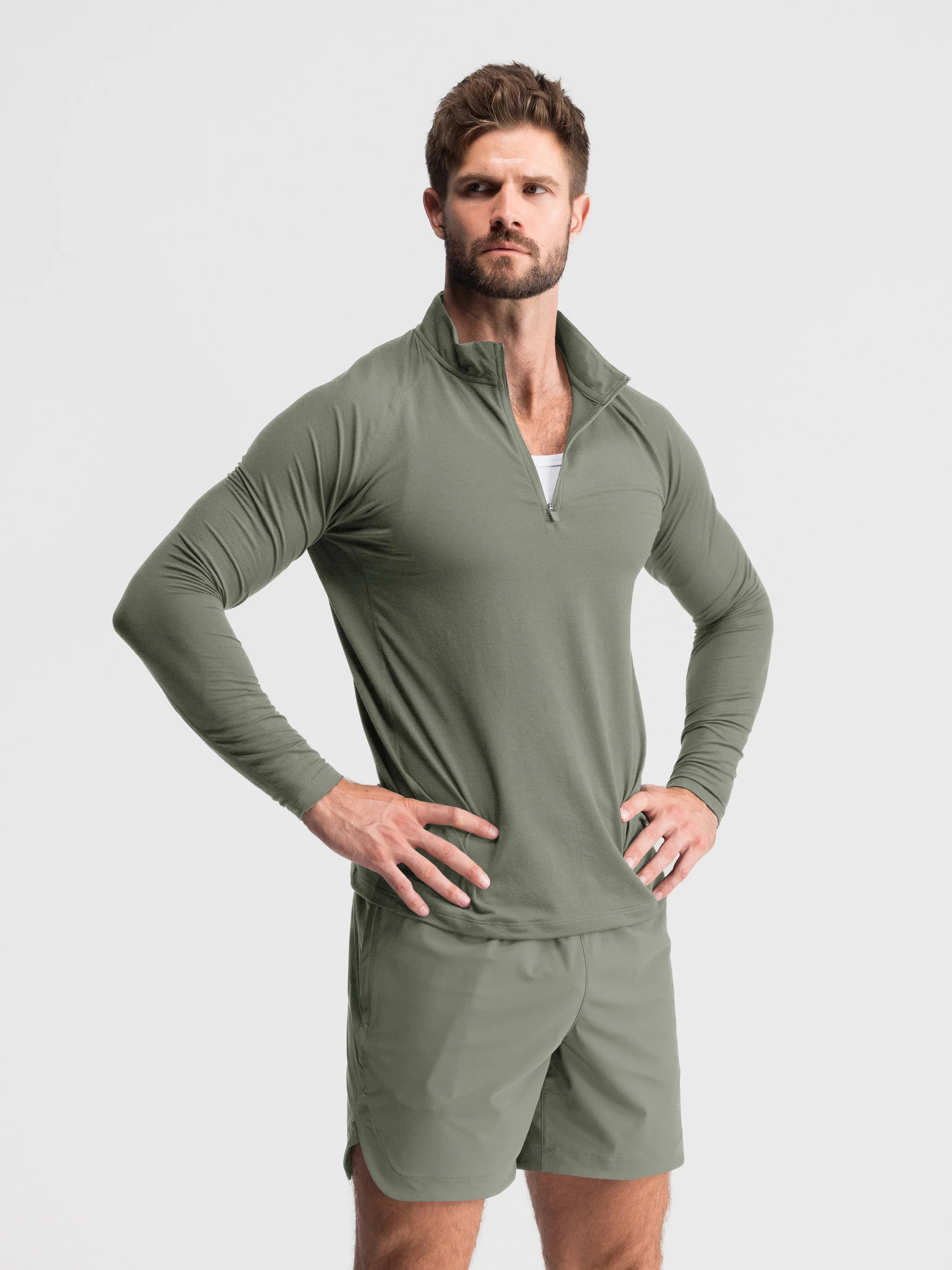 Performance Airknit Fitted Quarter Zip | Shop.app