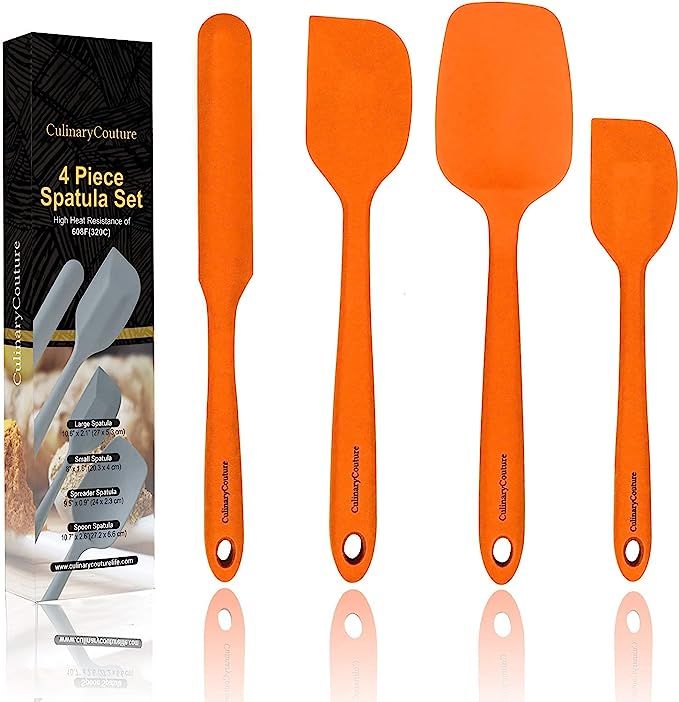 Culinary Couture Small Silicone Spatula Set, Silicone Heat Resistant Spatula for Cooking, Small R... | Amazon (US)