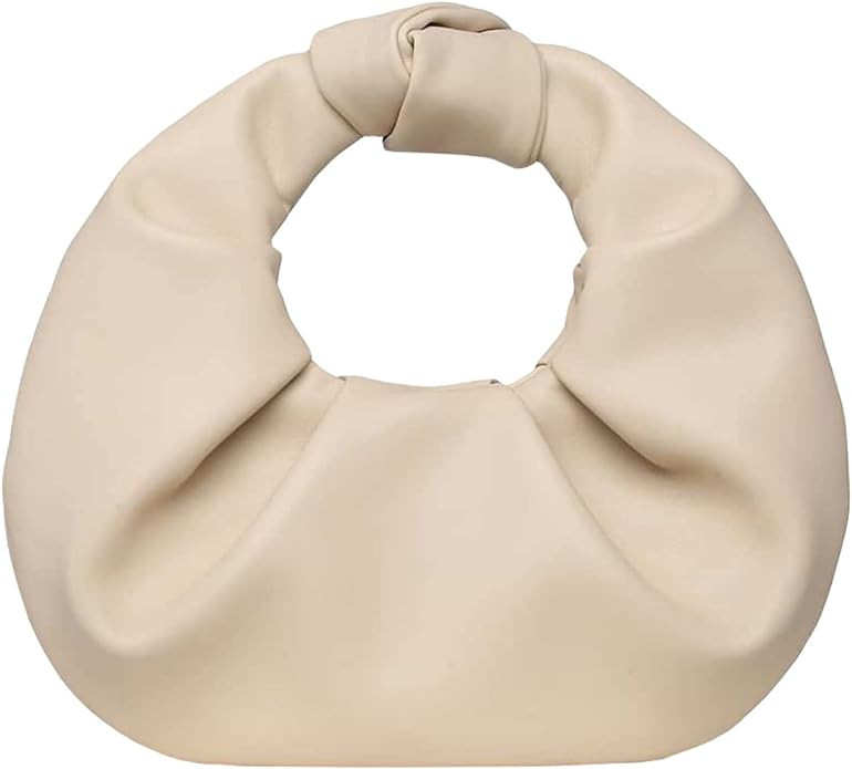 Verdusa Women's Ruched PU Leather Hobo Handbag Clutch Purse | Amazon (US)