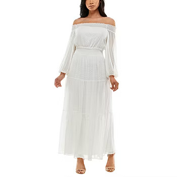 Premier Amour 3/4 Sleeve Off The Shoulder Maxi Dress | JCPenney