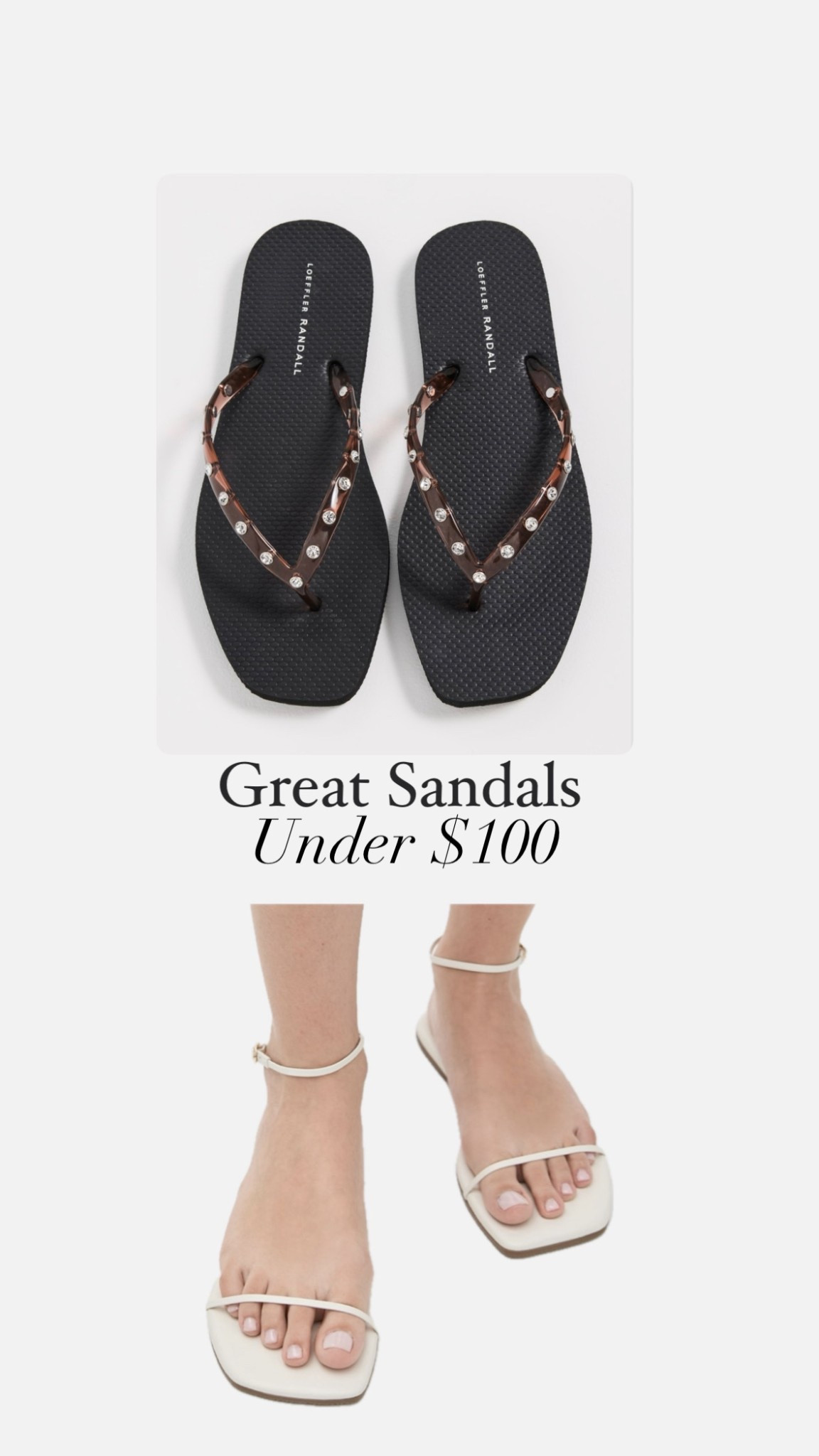 From poolside to dinner these are fab sandals under $100 — daily edit cover from Found by Em