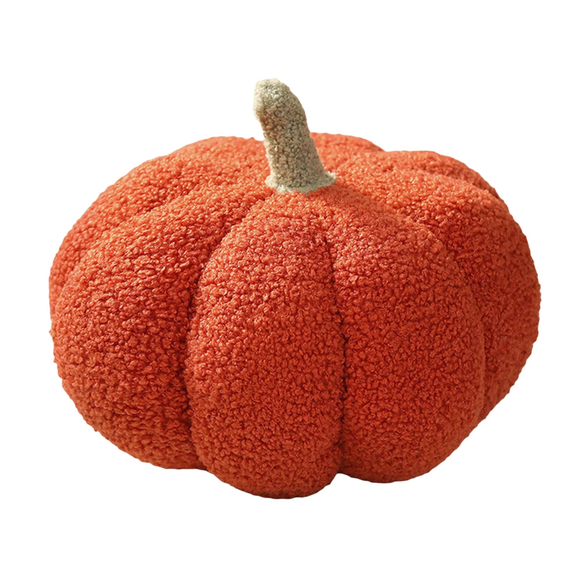 GureuiGureui Pumpkin-shaped Throw Pillow Stuffed Fluffy Plush Toy Halloween Pumpkin Decorative Pi... | Walmart (US)