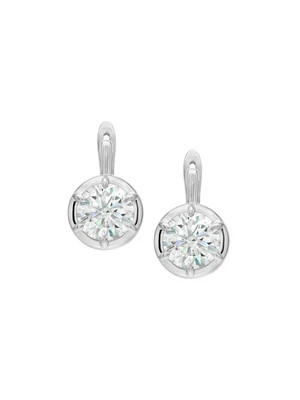 MAXWELL EARRINGS IN MOISSANITE, STERLING SILVER | Dorsey