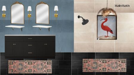 Bathroom renovation mockup. Maximalist style. Colorful bathroom 

#LTKhome #LTKfindsunder100