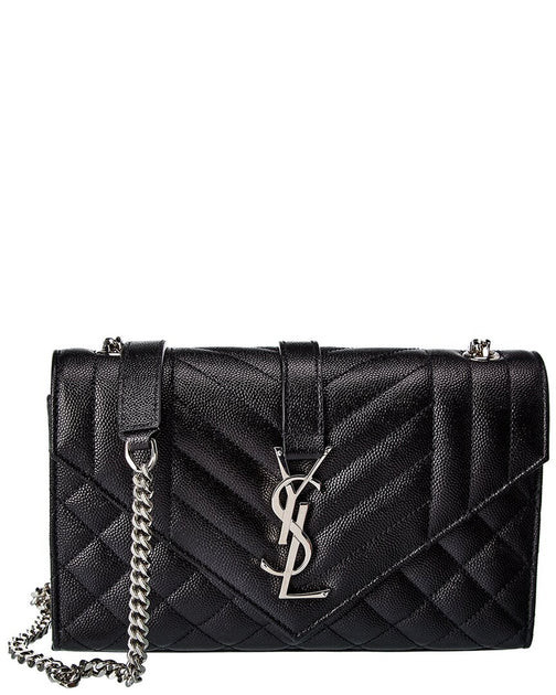 Saint Laurent Envelope Small Leather Crossbody | Shop Simon