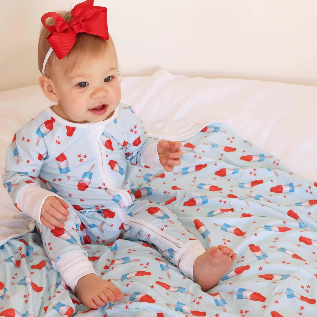 Patriotic Pops Convertible Zip Romper | Caden Lane