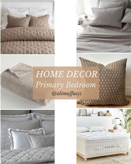 Our neutral and moody primary bedroom details. 

#LTKhome
