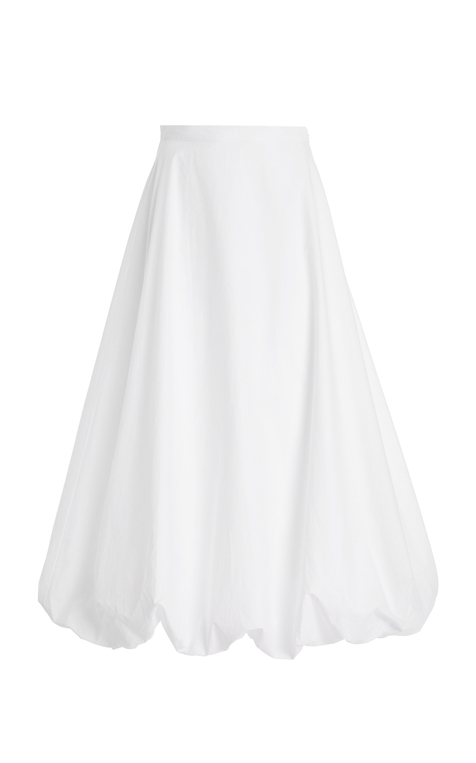 By Malene Birger Aubrey Bubble-Hem Cotton Maxi Skirt - Moda Operandi | Moda Operandi (Global)