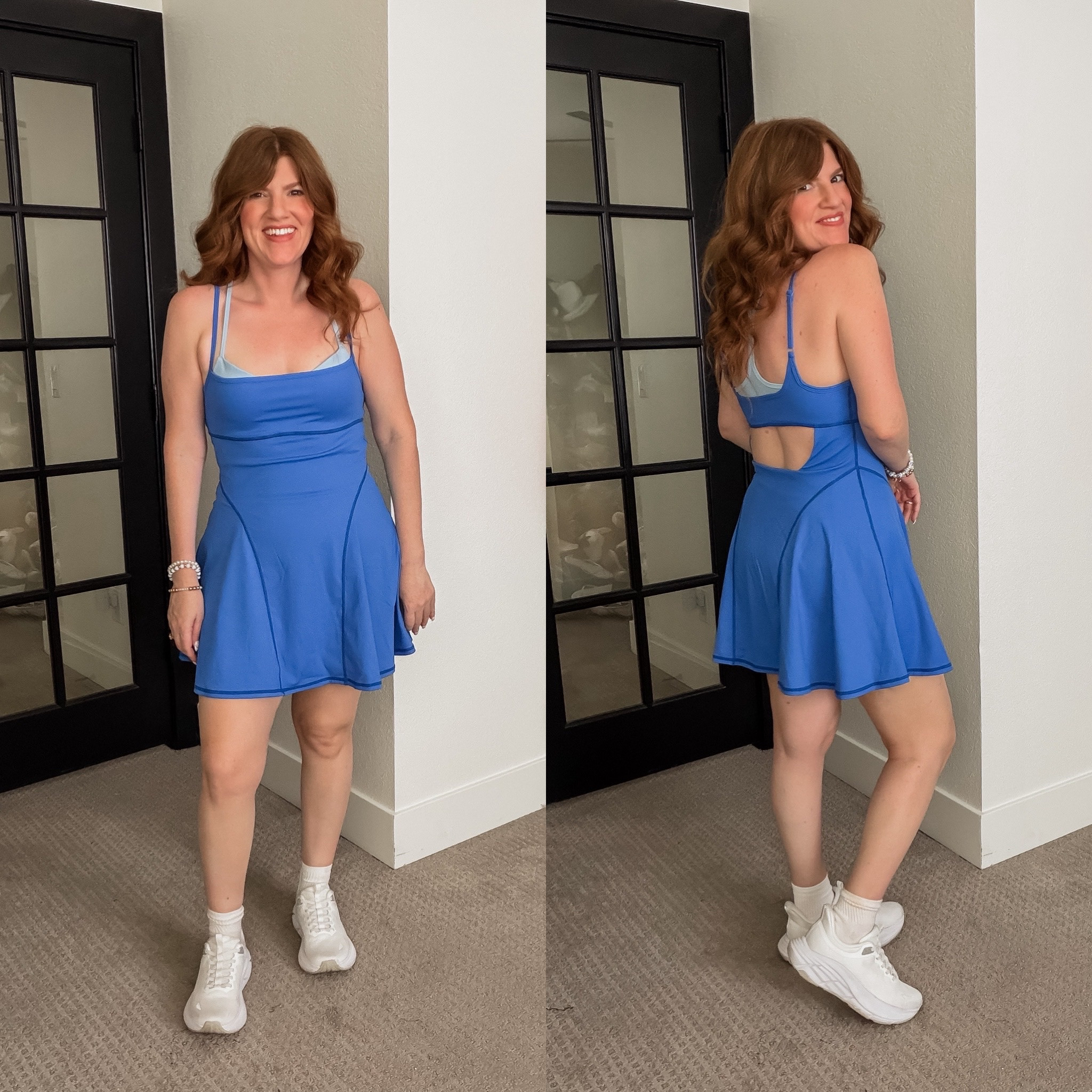 Designer inspired tennis dress from Amazon. 

#LTKPetite #LTKmomlife #LTKootd