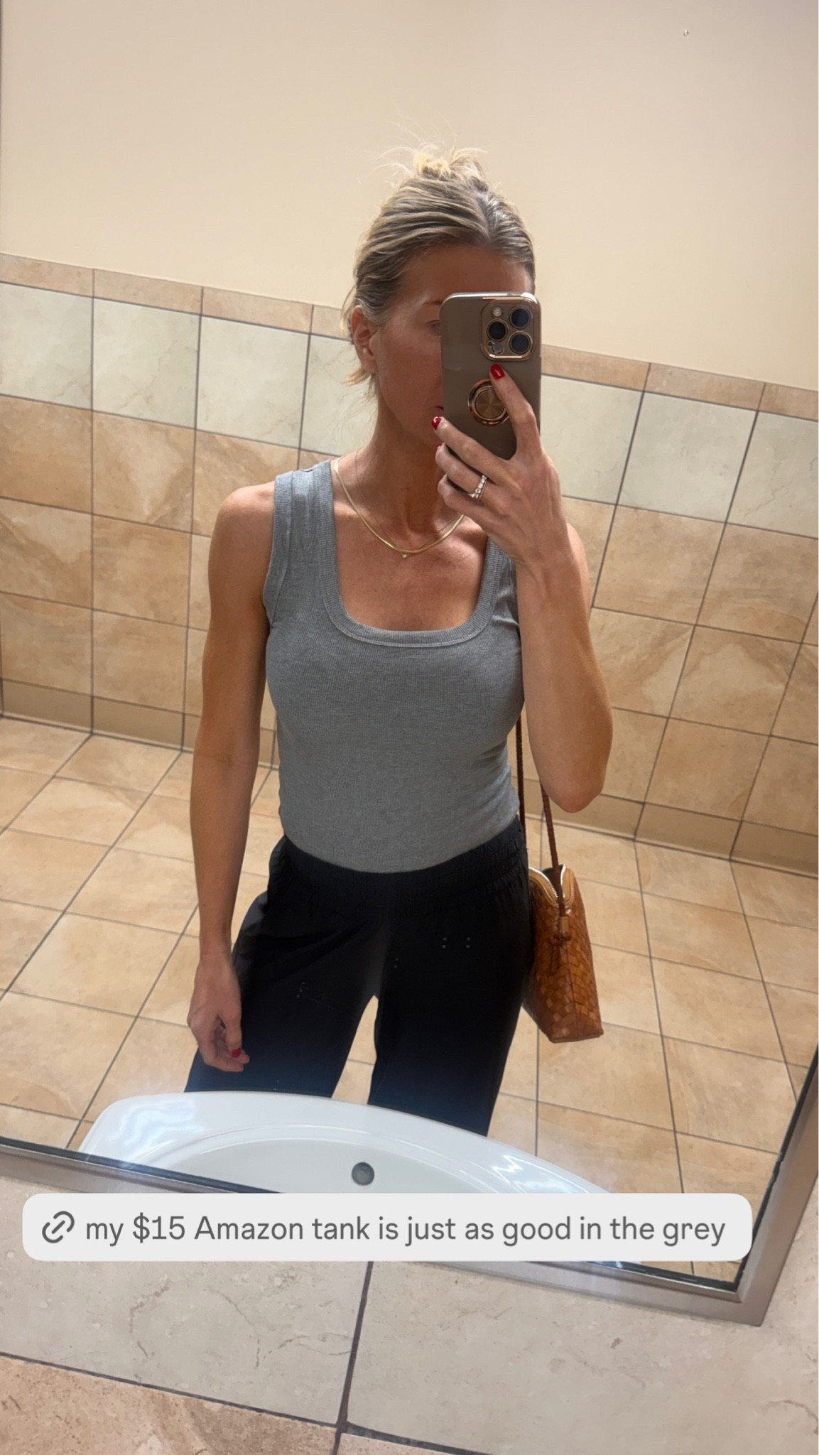 My $15 Amazon tank in grey! 
Runs TTS, wearing size small

#LTKootd #LTKSeasonal #LTKgrwm