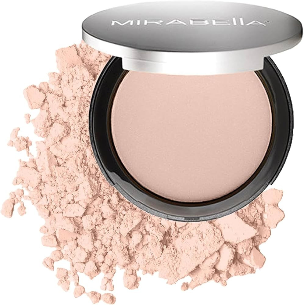 Mirabella Pure Press Powder Foundation Makeup, HD Finish Buildable Mineral Foundation for Sensiti... | Amazon (US)