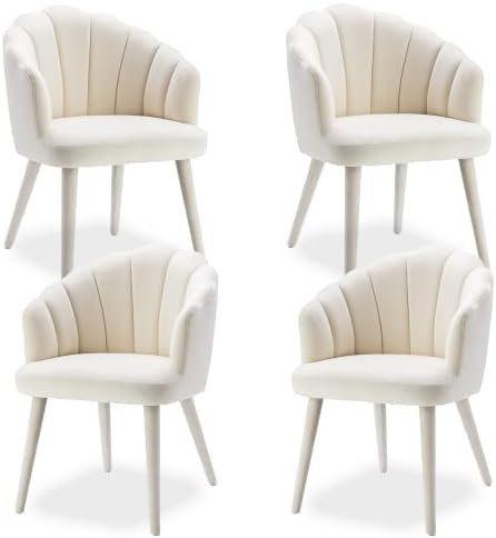 Amazon.com - Chairus Velvet Dining Chairs Set of 6, Upholstered Mid-Century Modern Living Room Ch... | Amazon (US)