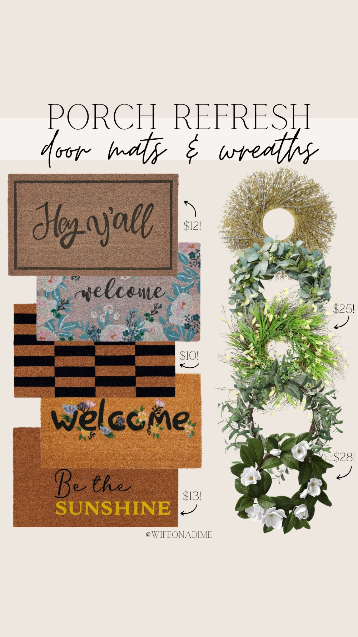 New door mats & wreaths for spring!

Spring finds, spring favorites, spring decor, outdoor decor, outdoor inspiration, porch finds, porch favorites, porch inspiration, door mats, wreaths, spring door mats, spring wreaths, Target, Target finds, Target favorites, Target decor, Target style, Walmart, Walmart finds, Walmart favorites, Walmart decor

#LTKSeasonal #LTKhome #LTKFind