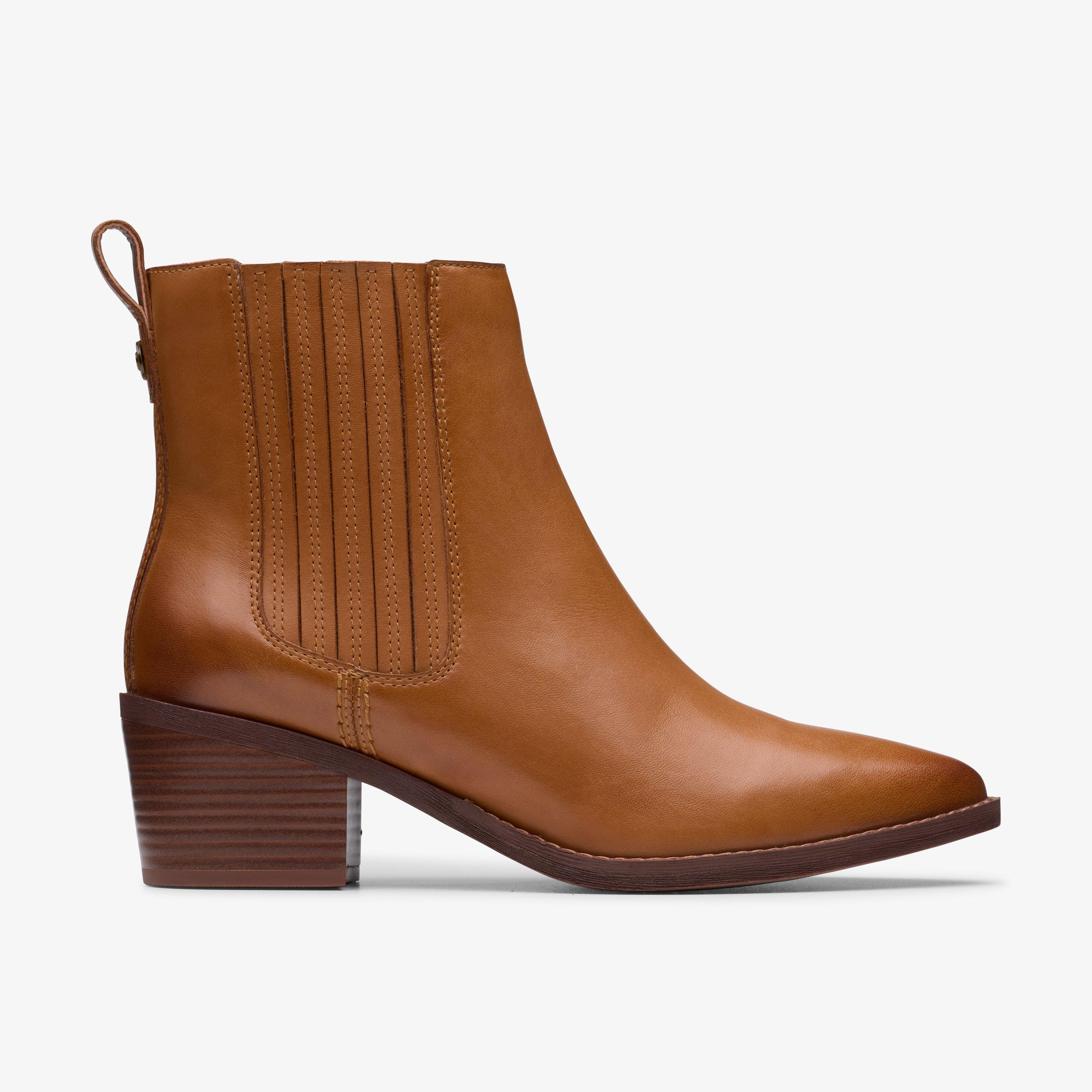 Womens Morzine Top Tan Leather Chelsea Boots | Clarks US | Clarks (US)