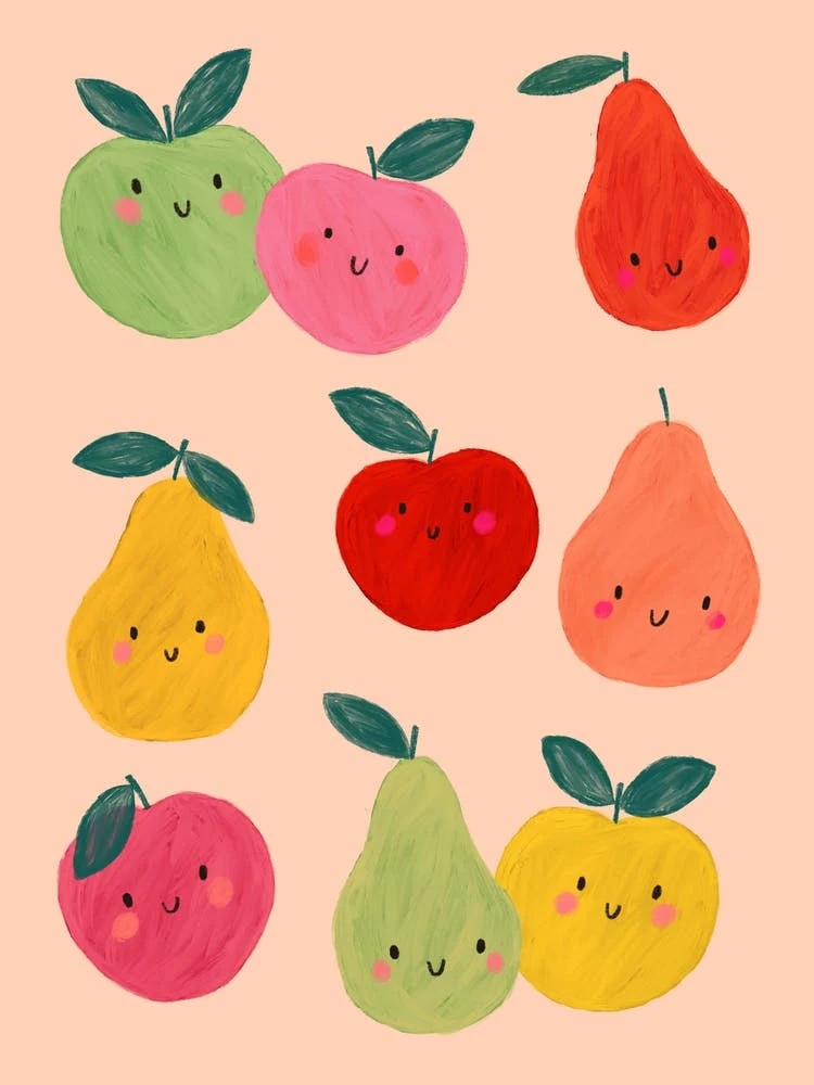 Happy Fruit Apples And Pears | Fy