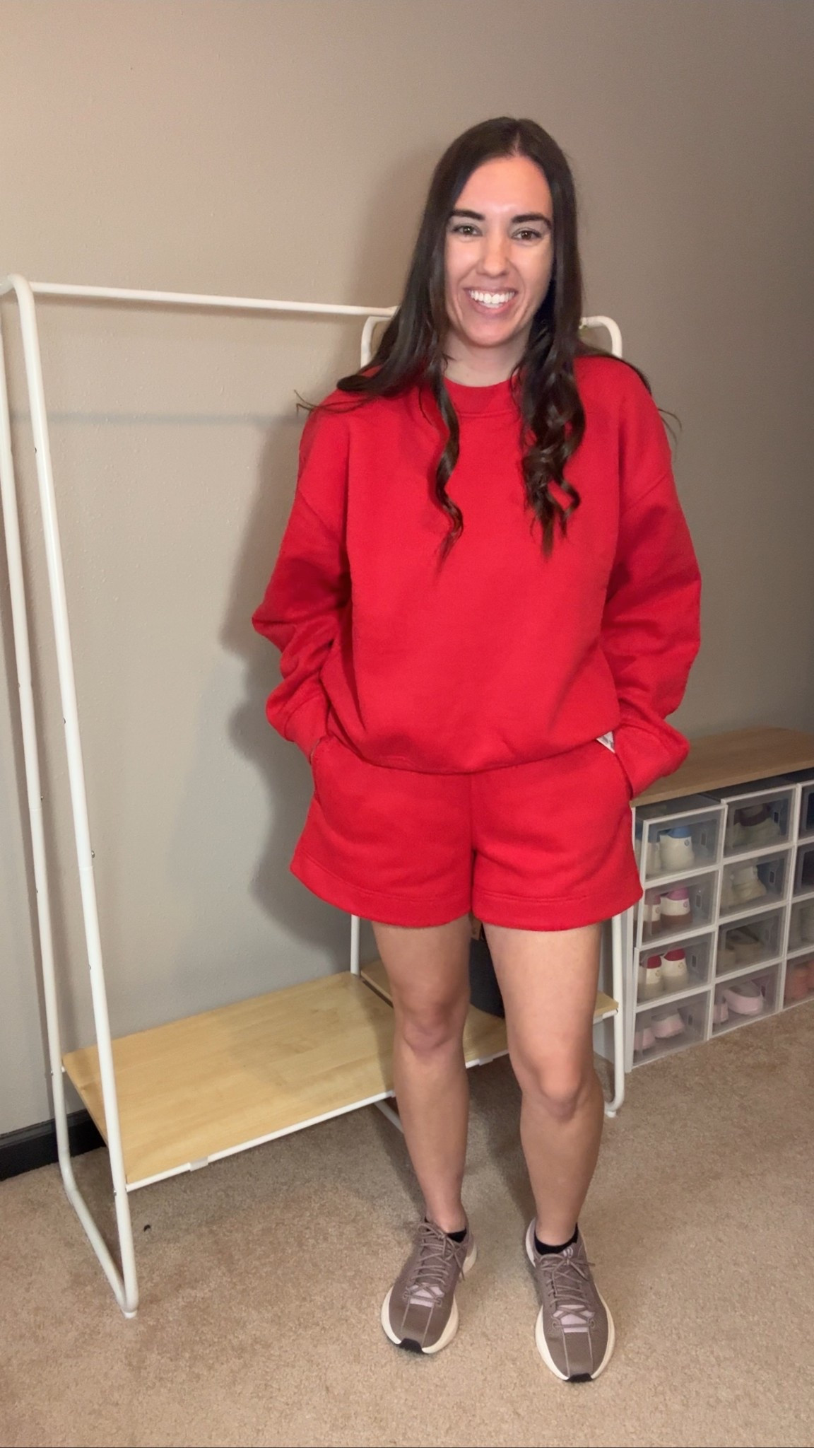 Steady state set: crewneck size medium, shorts size small

#LTKSeasonal #LTKActive #LTKootd